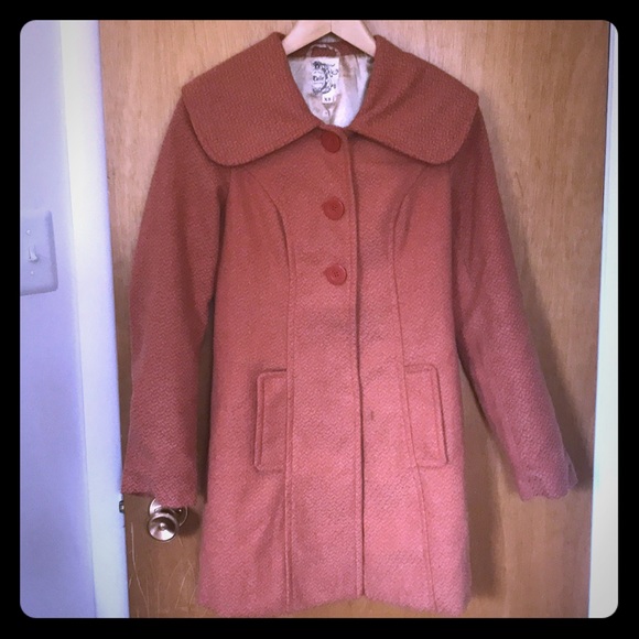 Rust pea coat - Picture 1 of 3